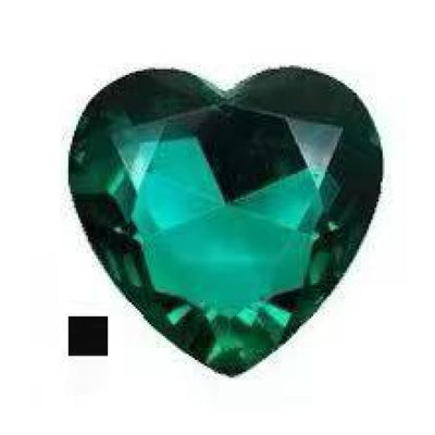 Ασημί Πρωκτική Σφήνα (Large) με Πράσινο Διαμάντι