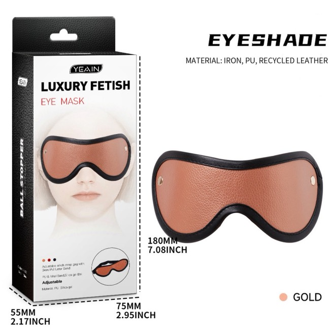 Δερμάτινη Επενδεδυμένη Μάσκα Ματιών (Blindfold)