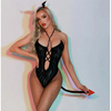 Goth Στολή Διαβολάκι – Sexy Fishnet Bodysuit για Halloween & Party