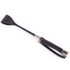 Paddle Μαστίγιο Με Χρυσές Μεταλλικές Επενδύσεις 30cm σε Μαύρο Χρώμα