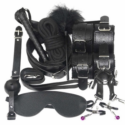 Guilty Toys BDSM Kit σε Μαύρο Χρώμα 10τμχ