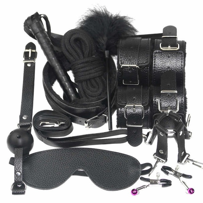 Guilty Toys BDSM Kit σε Μαύρο Χρώμα 10τμχ
