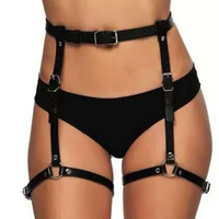 Σέξι Λουράκι Ποδιού από Δερμάτινο Patent – Ρυθμιζόμενες Αγκράφες