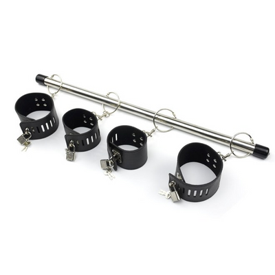 Γυναικείες Χειροπέδες & Δέστρες Ποδιών με Spreader Bar – BDSM Restraint Set