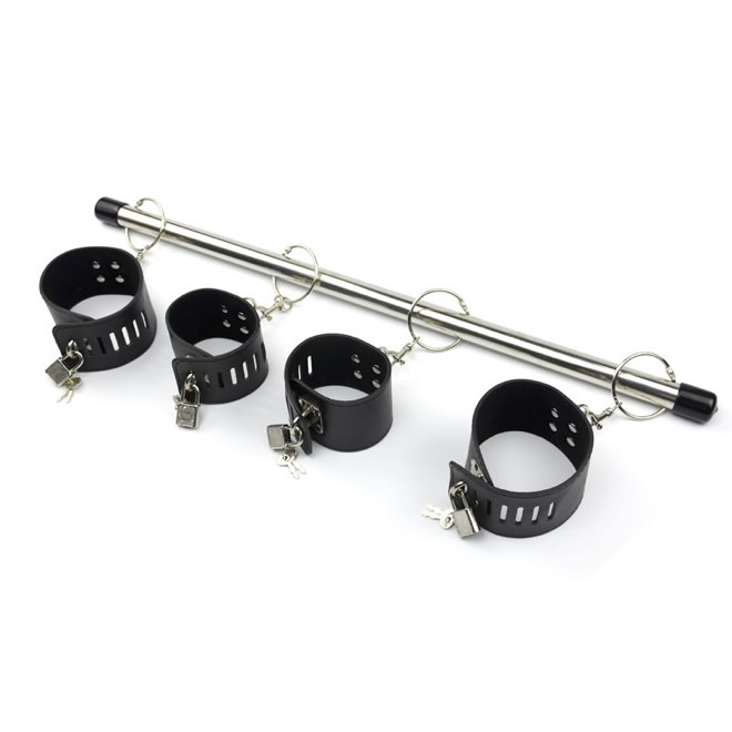 Γυναικείες Χειροπέδες & Δέστρες Ποδιών με Spreader Bar – BDSM Restraint Set