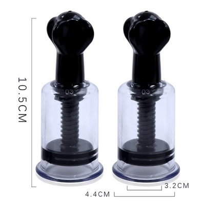 Μεγάλου Μεγέθους Μαύρες Αντλίες Θηλής & Κλειτορίδας