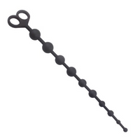 SMD Decimorum Anal Silicone Chain with 10 Beads Πρωκτικές Μπίλιες Black
