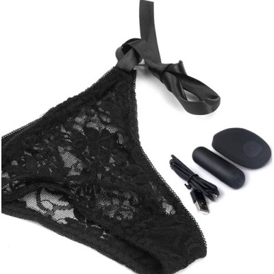 Smd Untouchable Wearable Εσώρουχο Ενσωματωμένο Bullet Vibrator Remote Black