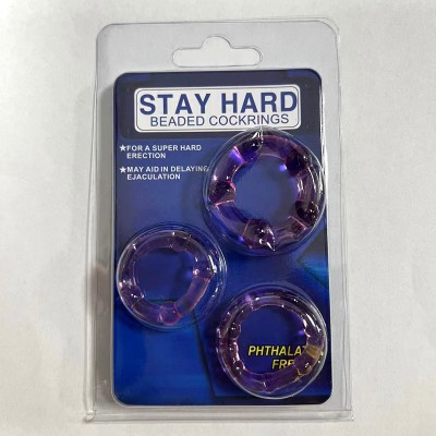 Σετ 3 Δαχτυλίδια Πέους – Καθυστέρηση Εκσπερμάτισης & Στήριξη Στύσης - Μπλε