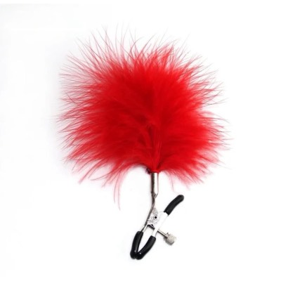 Σφικτήρες Θηλών Πουπουλένιοι - Κόκκινο