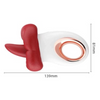 Κλειτοριδικός Δονητής “γλώσσα” Μασάζ Θηλών - Κόκκινο