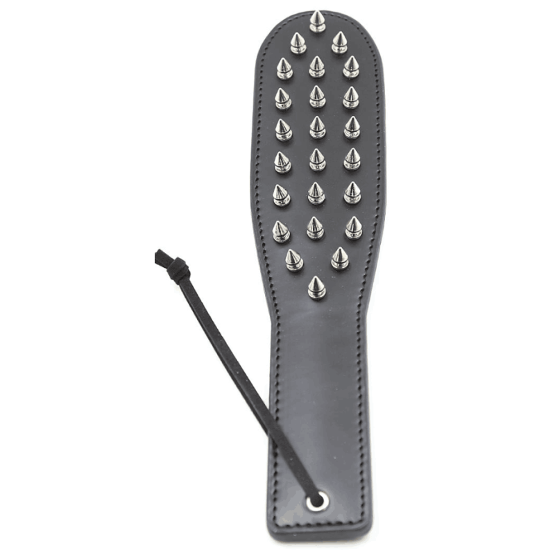 SMD Doit με Καρφιά 34cm από Vegan Δέρμα Paddle σε Μαύρο Χρώμα