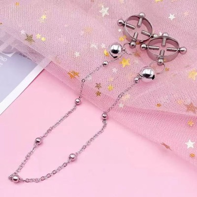 Nipple Click για Θηλές – Χωρίς Διάτρηση με Αλυσίδα - Ασημί