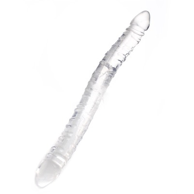 Ρεαλιστικό Διπλό Dildo - Διαφανές 33.5 CM