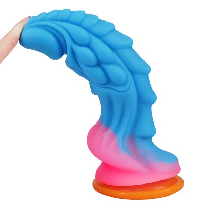 Πολύχρωμο Dragon Dildo 22cm