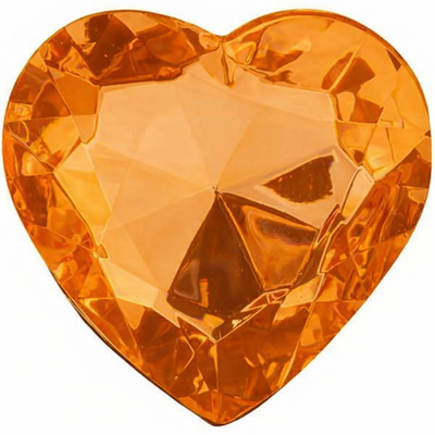 Πολύχρωμη Πρωκτική Σφήνα (Small) με Πορτοκάλι διαμάντι￼