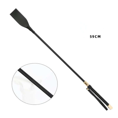 Μαστίγιο με δέρμα στην κορυφή μαύρο χρώμα￼