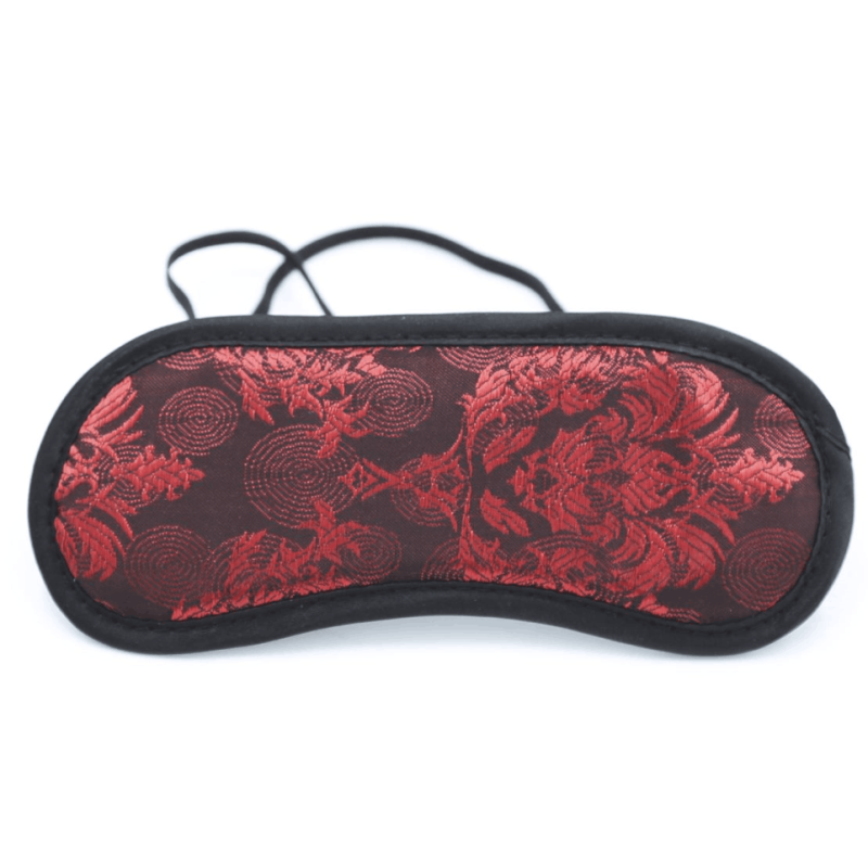 Μαύρη Μάσκα με Κόκκινα Σχέδια