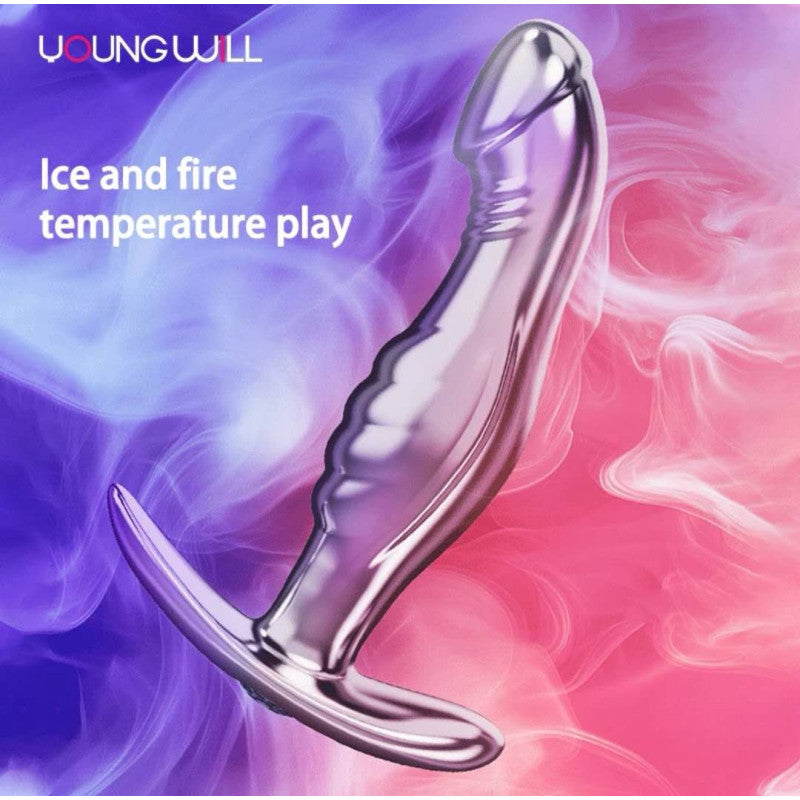 Πρωκτική σφήνα σε ομοίωμα πέους με μπλε διαμάντι￼