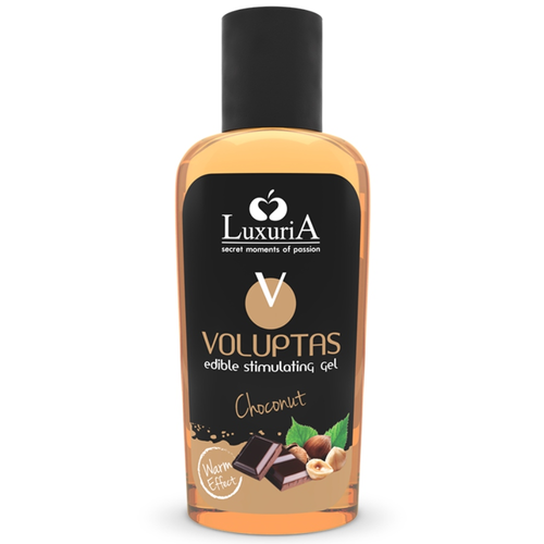 Luxuria Voluptas Edible Stimulating Warming Effect Διεγερτικό Gel με Άρωμα Choconut 100ml