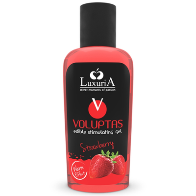 Luxuria Voluptas Edible Stimulating Gel Warming Effect Strawberry 100ml