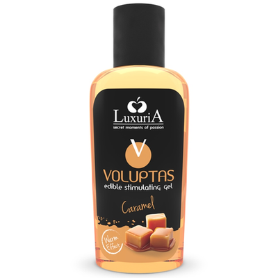 Luxuria Voluptas Edible Stimulating Gel Warming Effect Caramel 100ml