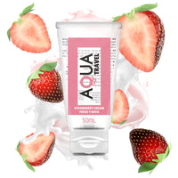 Λιπαντικό Aqua Travel Lubricant Strawberry Cream 50ml
