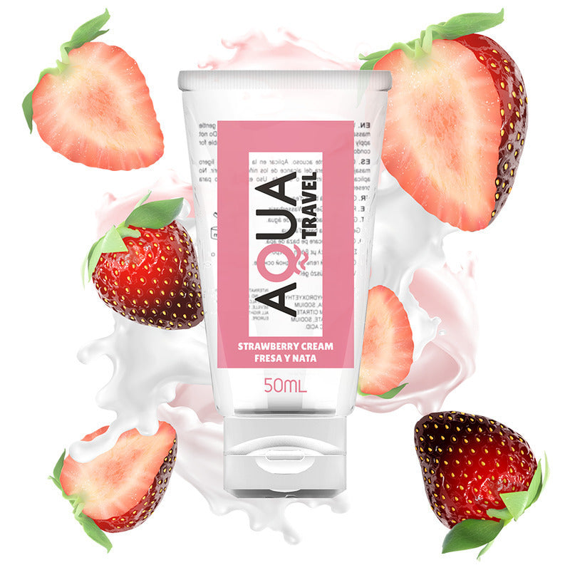 Λιπαντικό Aqua Travel Lubricant Strawberry Cream 50ml