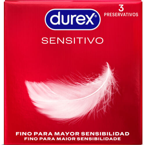 Durex Προφυλακτικά Sensitive Thin Feel 3τμχ 56mm Natural