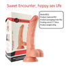 Κλασικό dildo σε ρεαλιστικό χρώμα￼